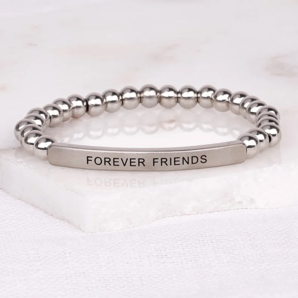 The Inspiration Co. Forever Friends Silver Bracelet